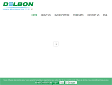 Tablet Screenshot of delbon.com
